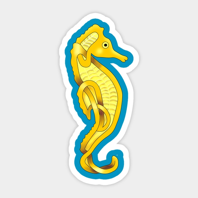 Seahorse Sticker by KnotYourWorld4